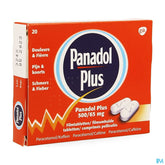 Panadol Plus 500mg/65mg Comp Pell 20 New